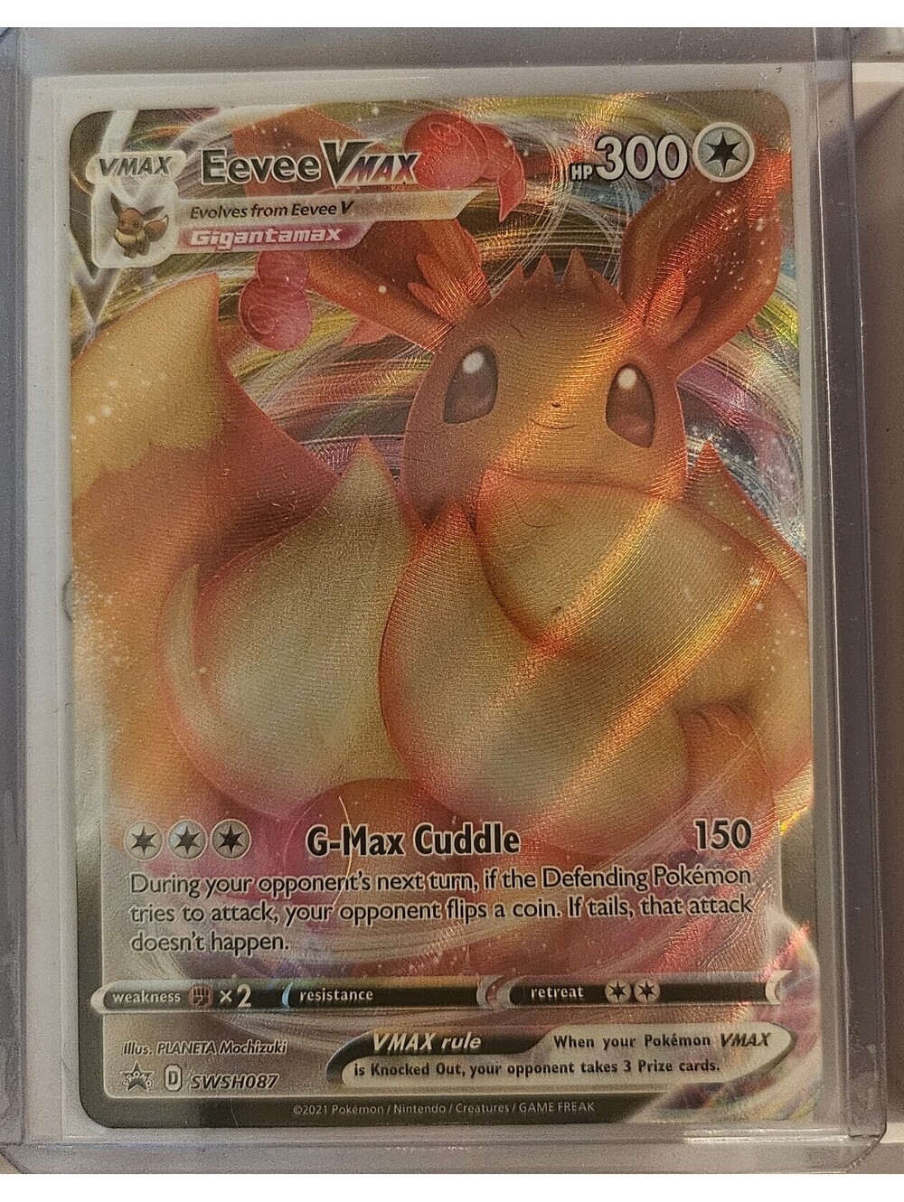 Eevee VMAX #SWSH087 Pokemon foil card